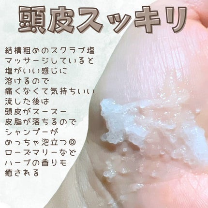 ローズマリー スカルプ スクラブ/AROMATICA/ヘッドスクラブを使ったクチコミ(4枚目)