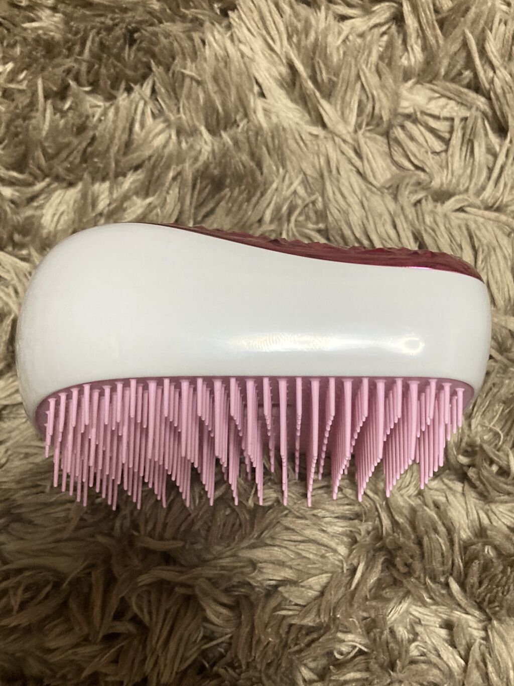 コンパクトスタイラー ジェムロックピンク/TANGLE TEEZER/ヘアブラシを使ったクチコミ（3枚目）