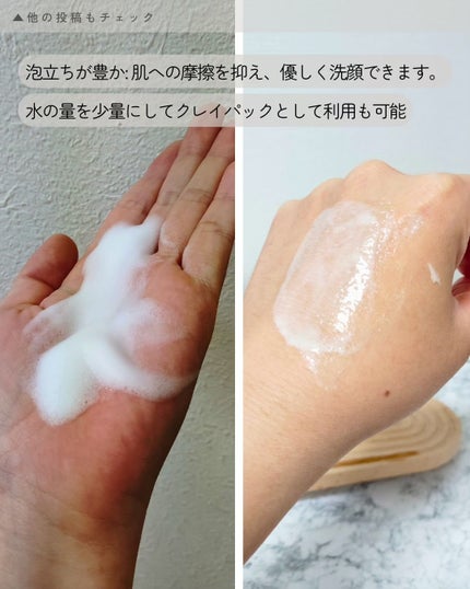 グリーン クレイ酵素クレンザー/SKIN SIGNAL/洗顔パウダーを使ったクチコミ(4枚目)