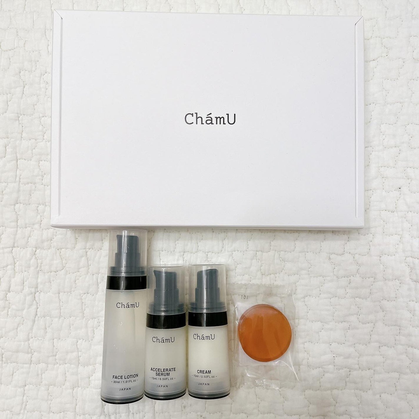 BASIC KIT/ChámU/スキンケアキットを使ったクチコミ(1枚目)