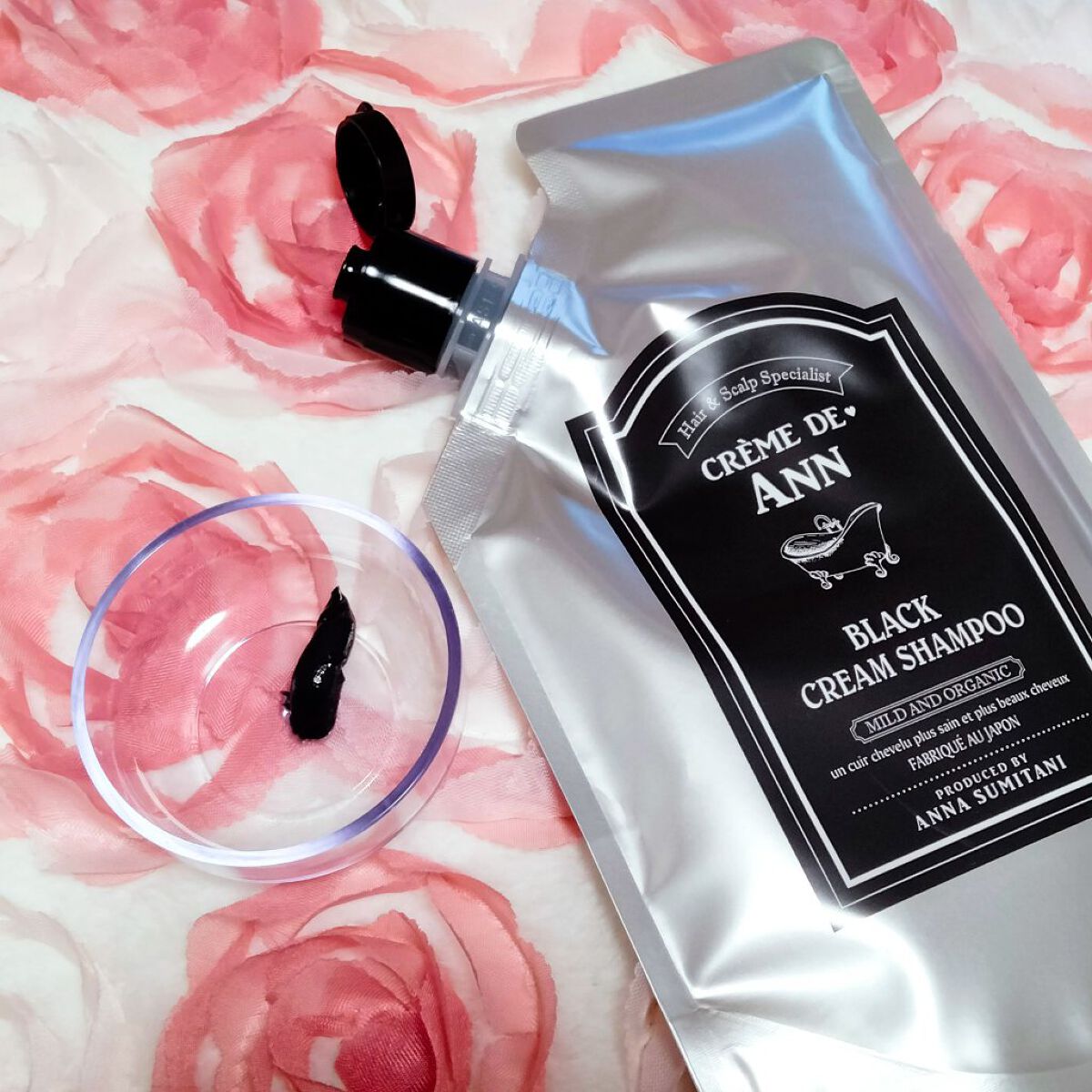 ブラッククリームシャンプー/creme de Ann/市販シャンプーを使ったクチコミ（3枚目）