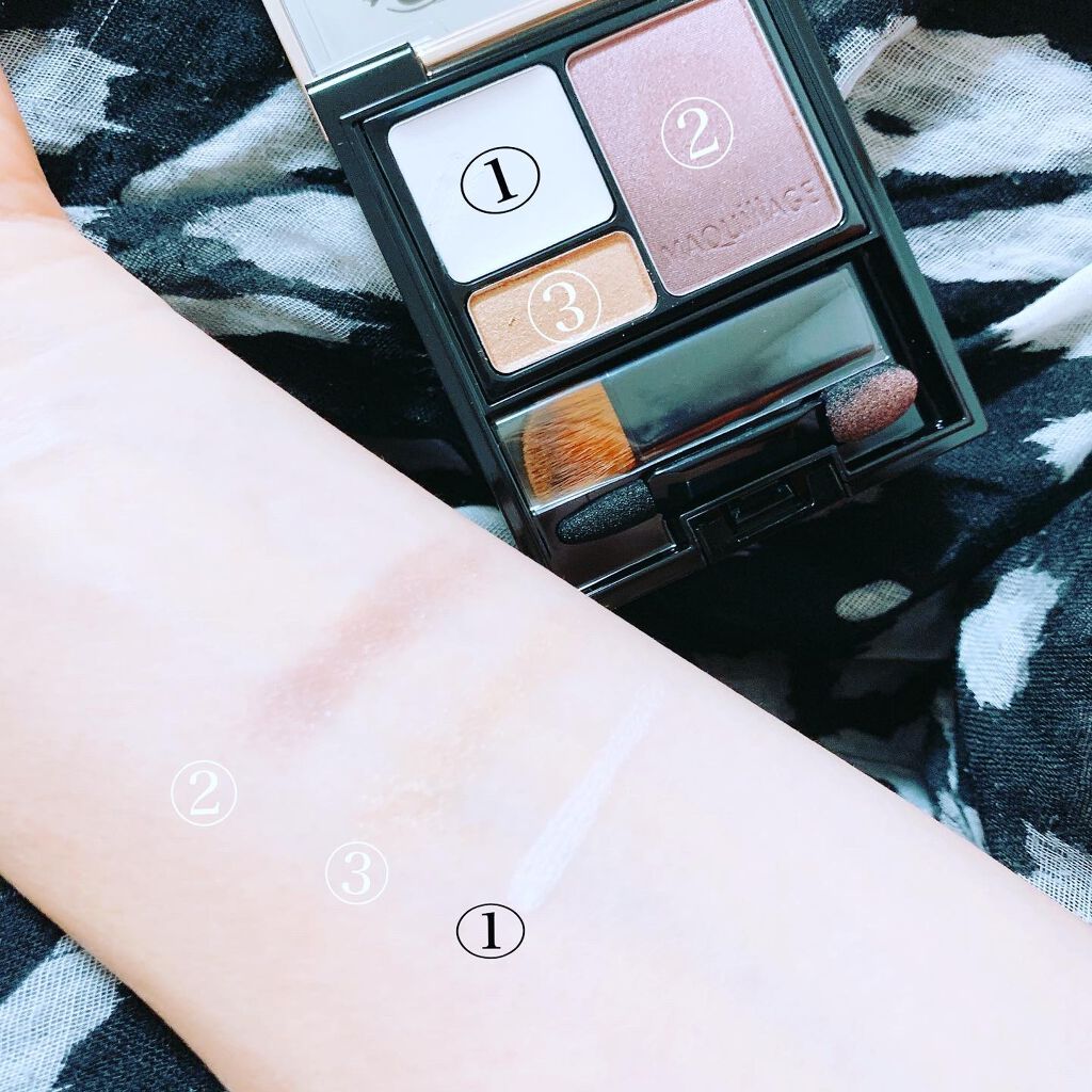 ドラマティックスタイリングアイズS/マキアージュ/アイシャドウパレットを使ったクチコミ(3枚目)