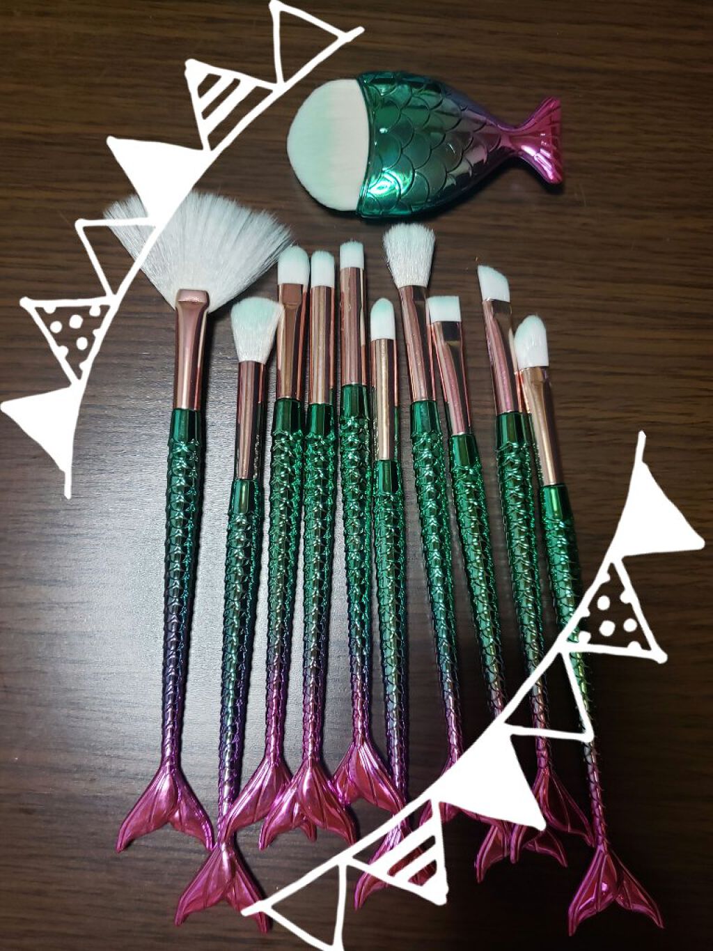 メイクブラシ/マーメイド/メイクブラシを使ったクチコミ(1枚目)