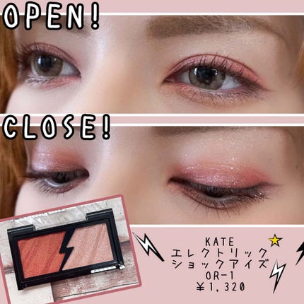 エレクトリックショックアイズ  OR-1 アプリコットサンダー/KATE/アイシャドウパレットを使ったクチコミ(2枚目)