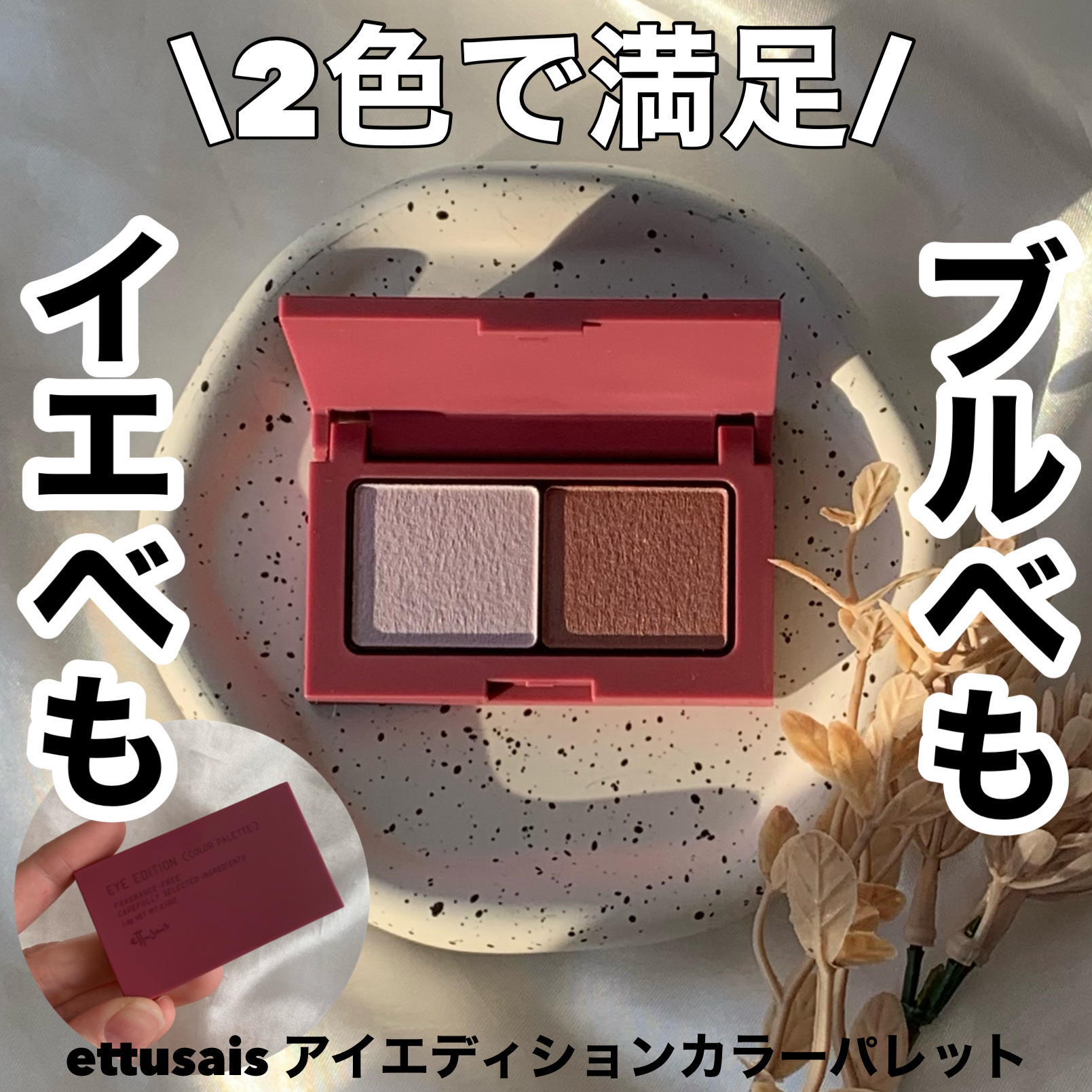 エテュセ アイエディション(カラーパレット) 17 ライラックモーブ(限定)/ettusais/アイシャドウパレットを使ったクチコミ（1枚目）