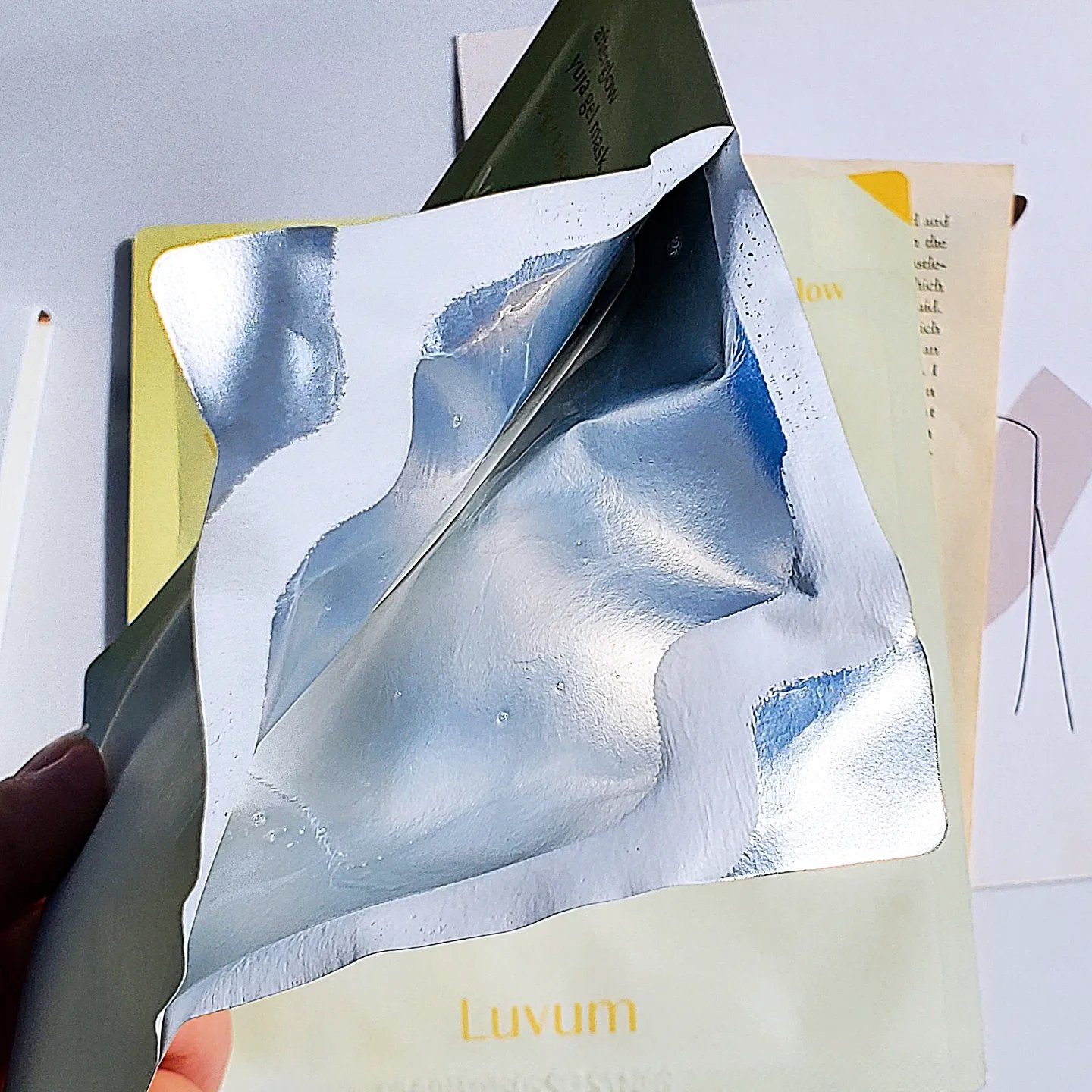 ラビューム アフターグロウ ゆずゲルマスク/Luvum/シートマスク・パックを使ったクチコミ（3枚目）