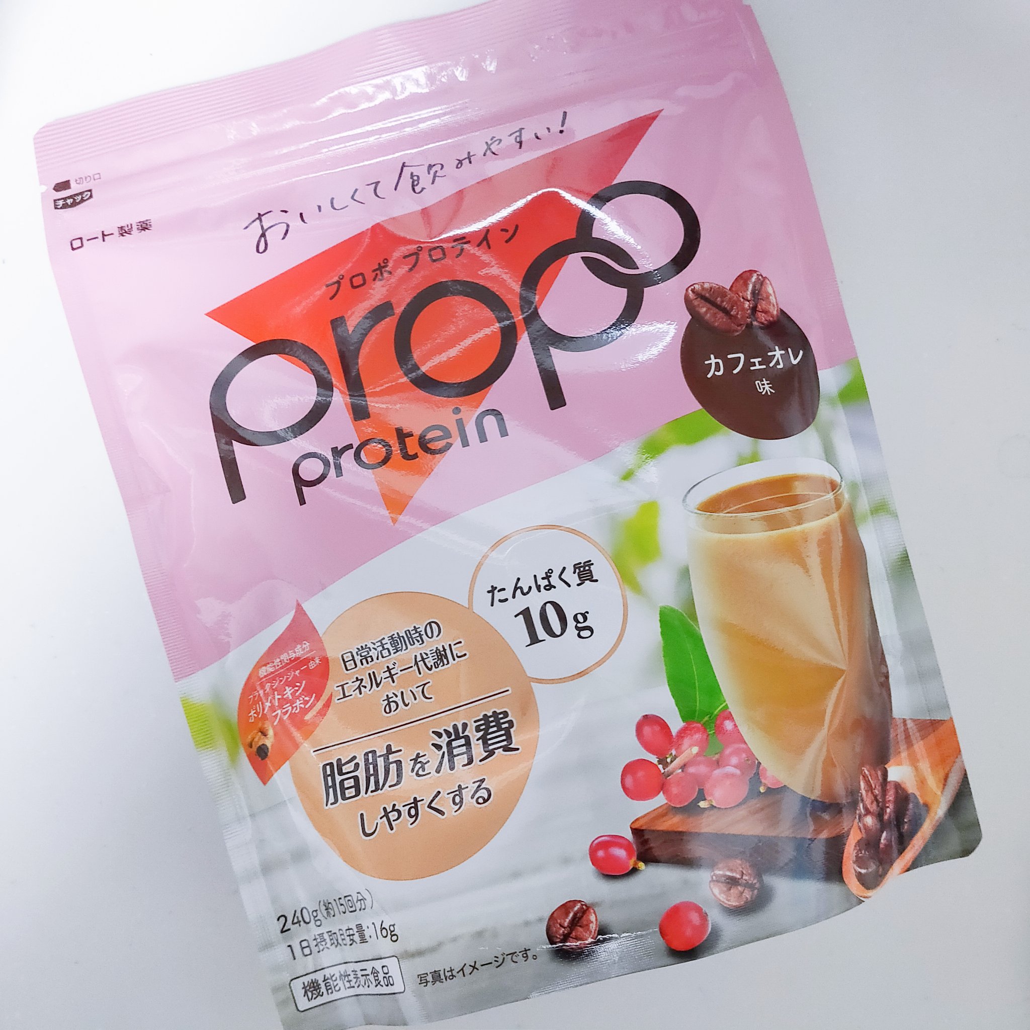プロポ プロテイン(カフェオレ味)/ロート製薬/その他プロテインを使ったクチコミ（1枚目）