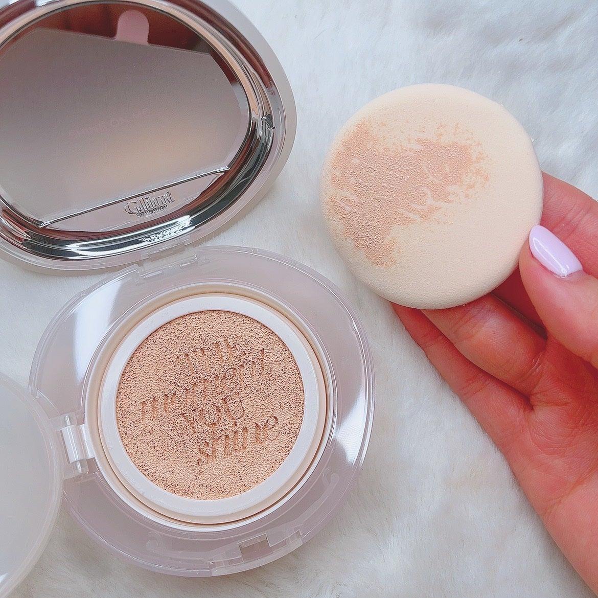 ハイライティングクッションファンデーション/Glint/クッションファンデーションを使ったクチコミ(2枚目)