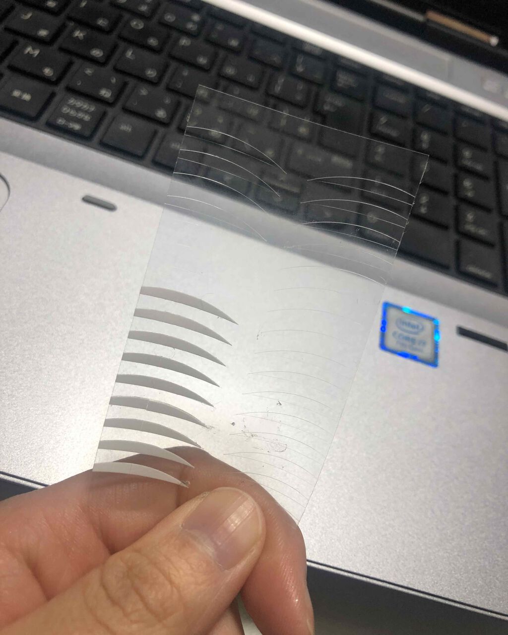 アイテープ両面埋没式 透明 レギュラー 32枚/セリア/二重まぶた用アイテムを使ったクチコミ(2枚目)