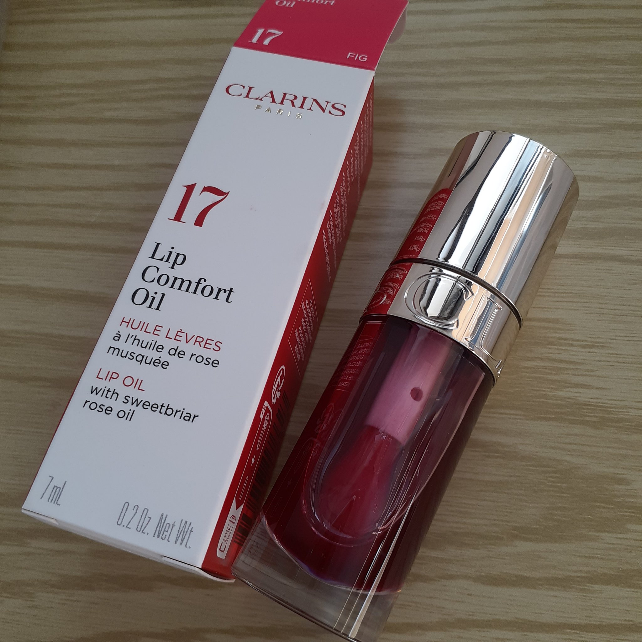 リップコンフォートオイル 17 フィグ/CLARINS/リップグロスを使ったクチコミ（3枚目）