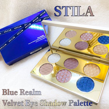 stila ブルーレルムのクチコミ「▶︎Stila
Blue Realm Velvet Eye Shadow Palette
(B.....」（1枚目）