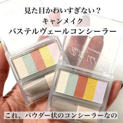 パステルヴェールコンシーラー/キャンメイク/パレットコンシーラーを使ったクチコミ(2枚目)