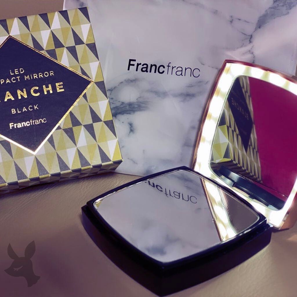 ブロンシュLEDコンパクトミラー/フランフラン/その他化粧小物を使ったクチコミ(1枚目)