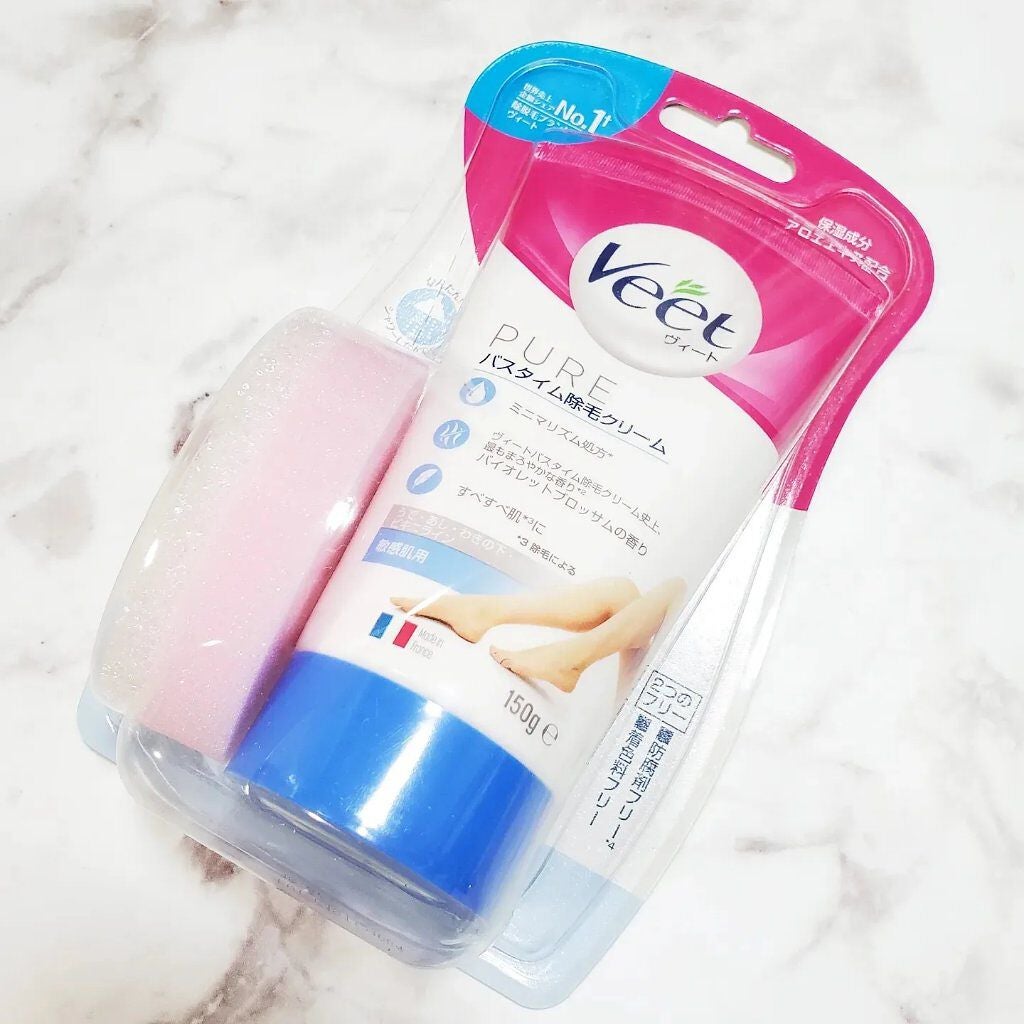 ヴィート ピュアバスタイム除毛クリーム 敏感肌用/Veet/除毛クリームを使ったクチコミ(1枚目)