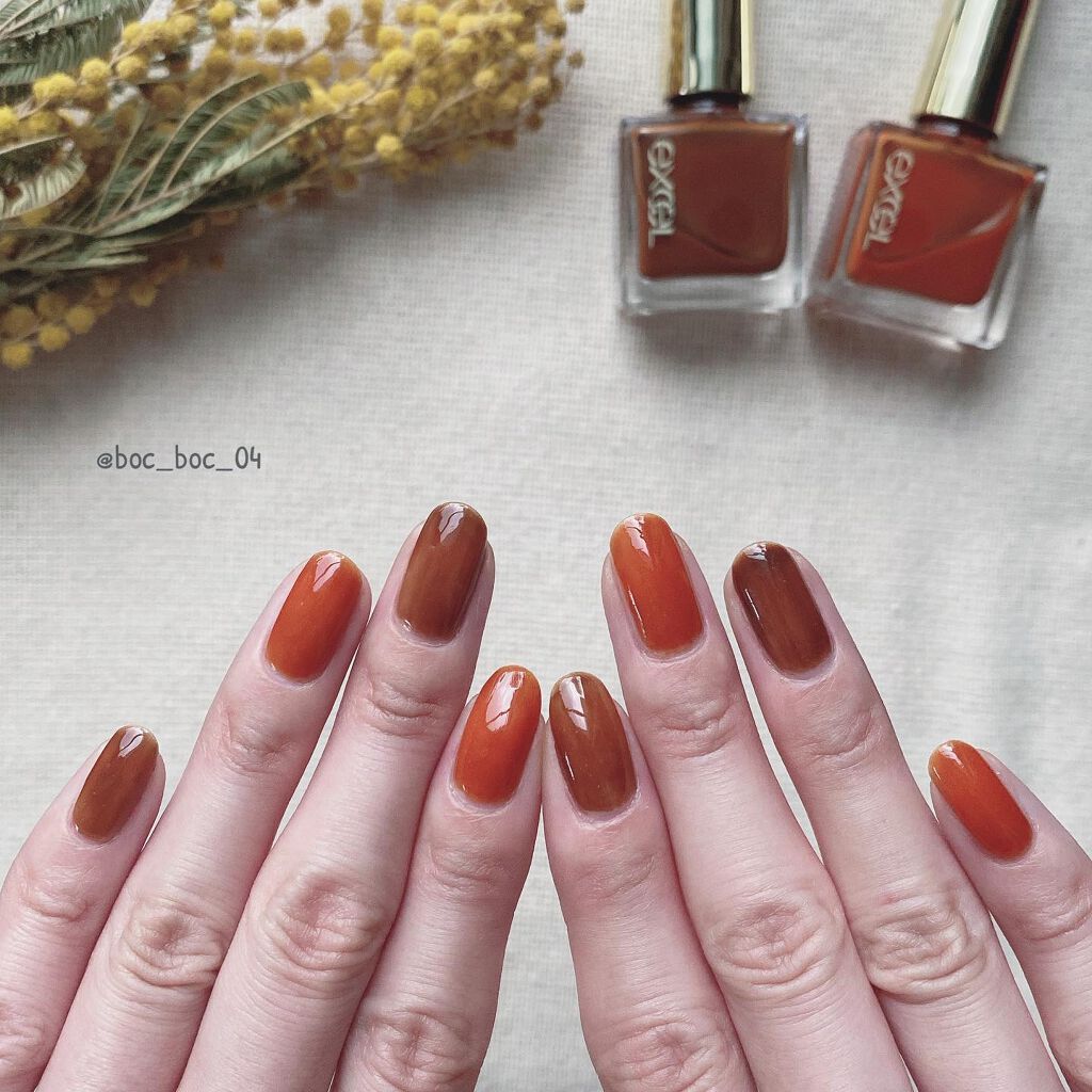 エクセル ネイルポリッシュ N NL29 キャラメリゼシロップ/excel/マニキュアを使ったクチコミ（3枚目）