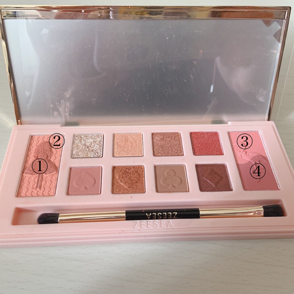 アリスドリームランドシリーズ 12色アイシャドウパレット(ZEESEA×大英博物館)/ZEESEA/アイシャドウパレットを使ったクチコミ(5枚目)