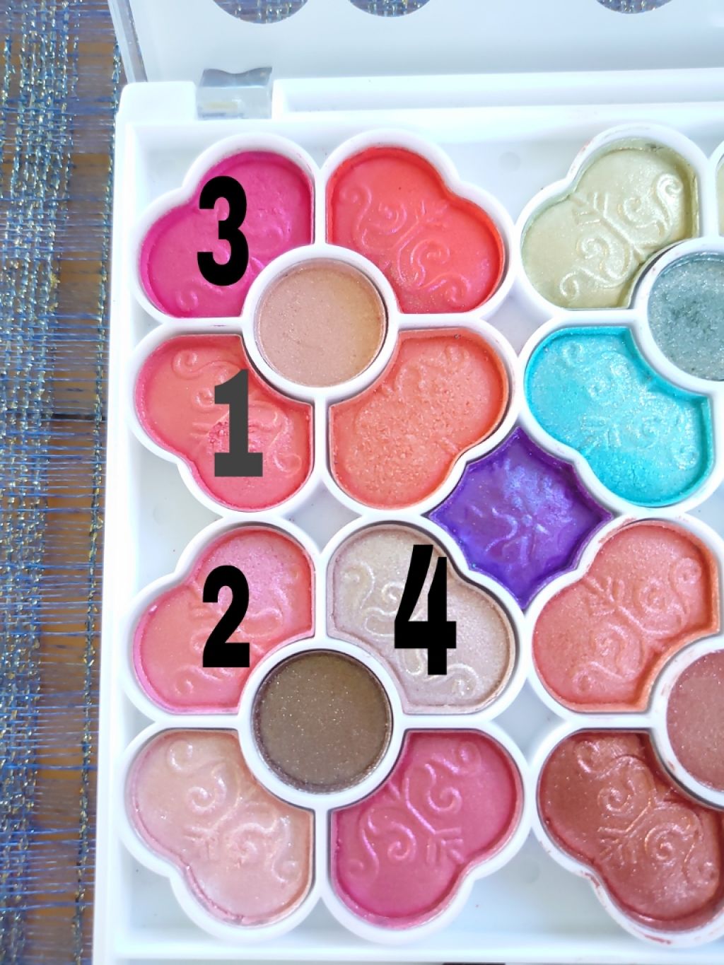 ジュエリーシャドウベール/キャンメイク/アイシャドウパレットを使ったクチコミ（2枚目）