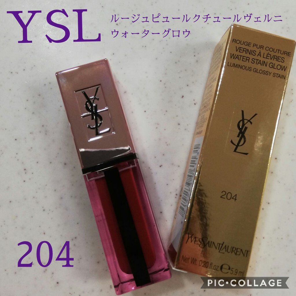 ルージュ ピュールクチュール ヴェルニ ウォーターグロウ/YVES SAINT LAURENT BEAUTE/口紅を使ったクチコミ(1枚目)