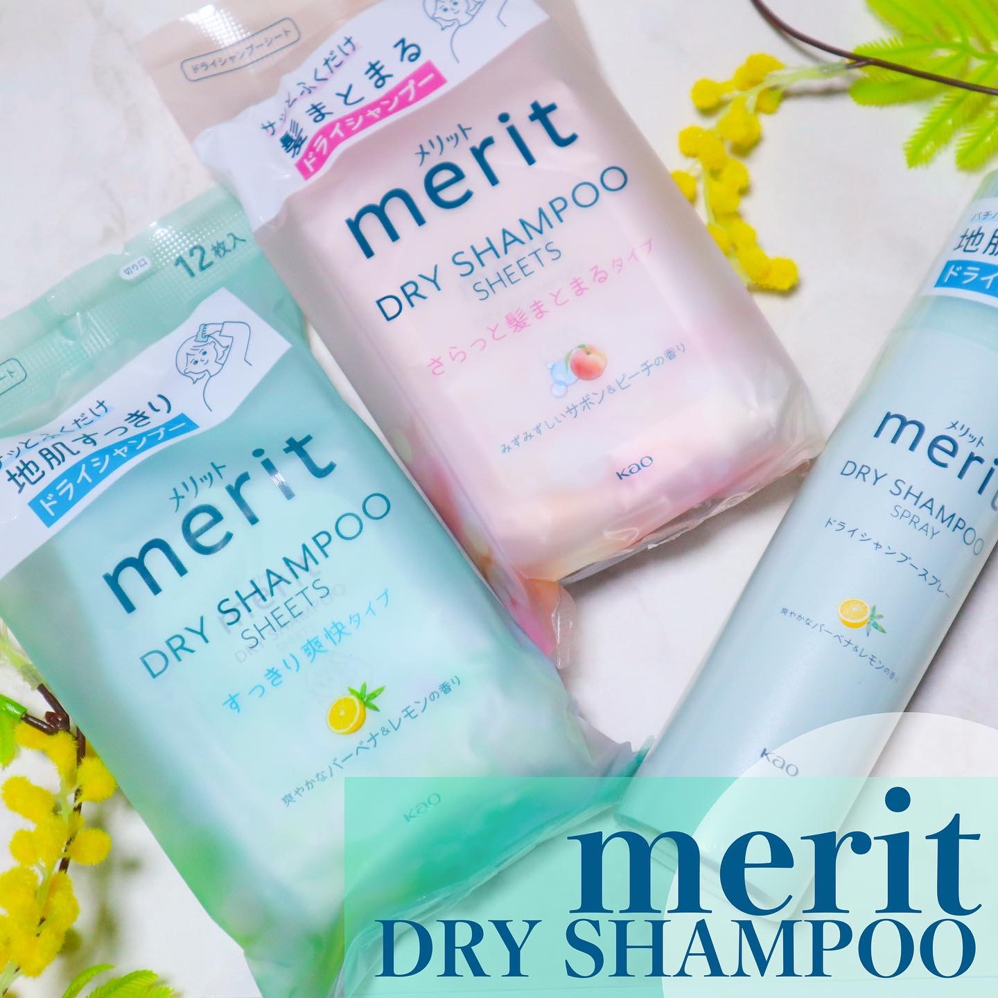 メリット ドライシャンプーシート すっきり爽快タイプ/メリット/ドライシャンプーを使ったクチコミ（1枚目）