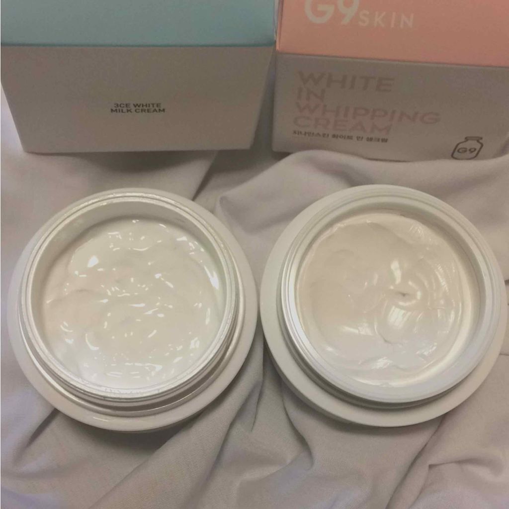 WHITE MILK CREAM/3CE/フェイスクリームを使ったクチコミ（2枚目）