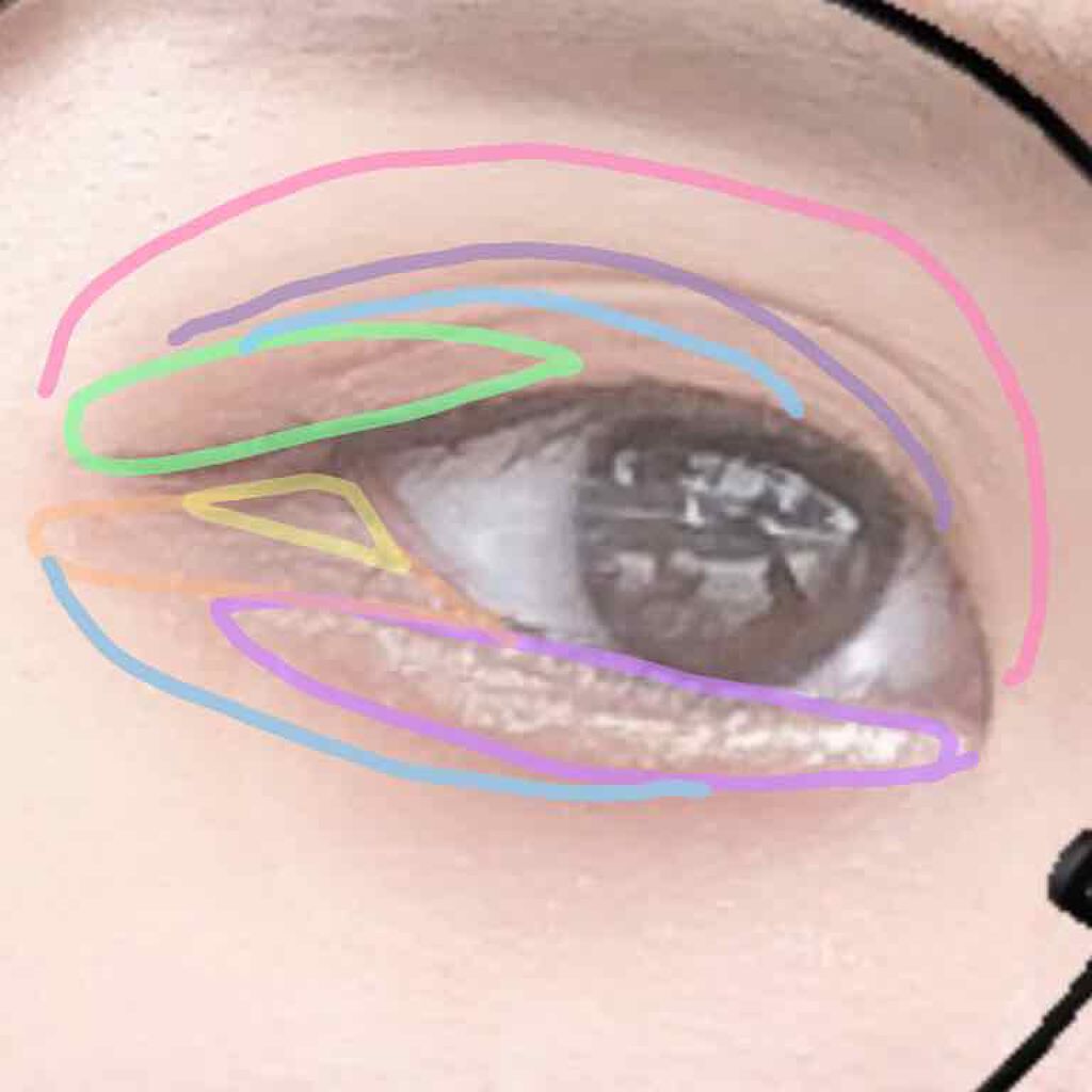 UR GLAM BLOOMING EYE COLOR PALETTE/U R GLAM/アイシャドウパレットを使ったクチコミ(3枚目)