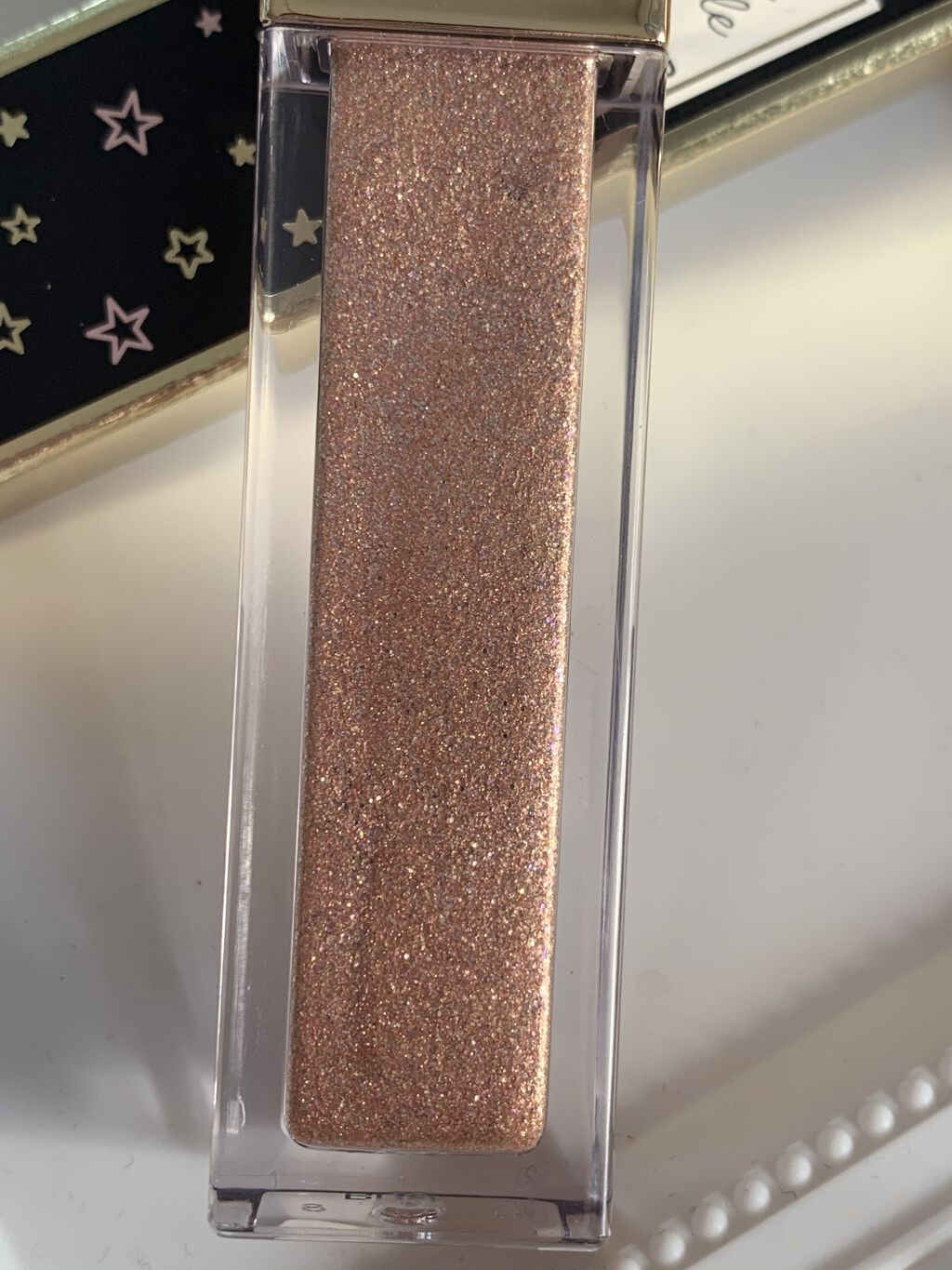 トゥインクル トゥインクル リキッド グリッター アイシャドウ ハニー プリーズ！/Too Faced/グリッターを使ったクチコミ（2枚目）