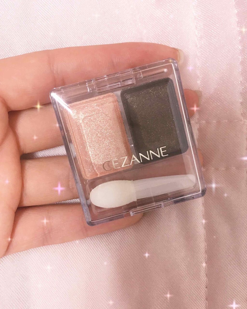 ツーカラー アイシャドウ ラメシリーズ/CEZANNE/アイシャドウパレットを使ったクチコミ（1枚目）