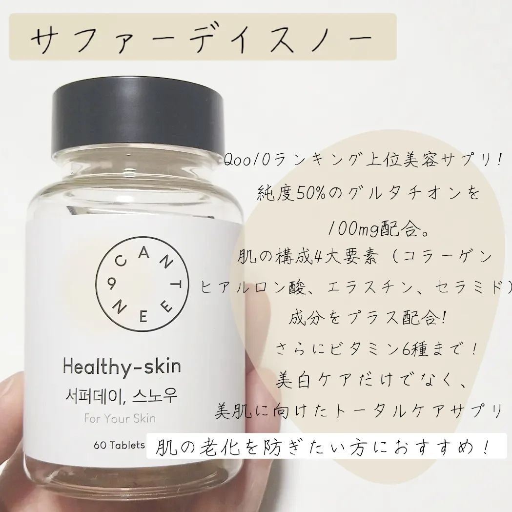 サファーデイ スノー/canteen9/美容サプリメントを使ったクチコミ（3枚目）