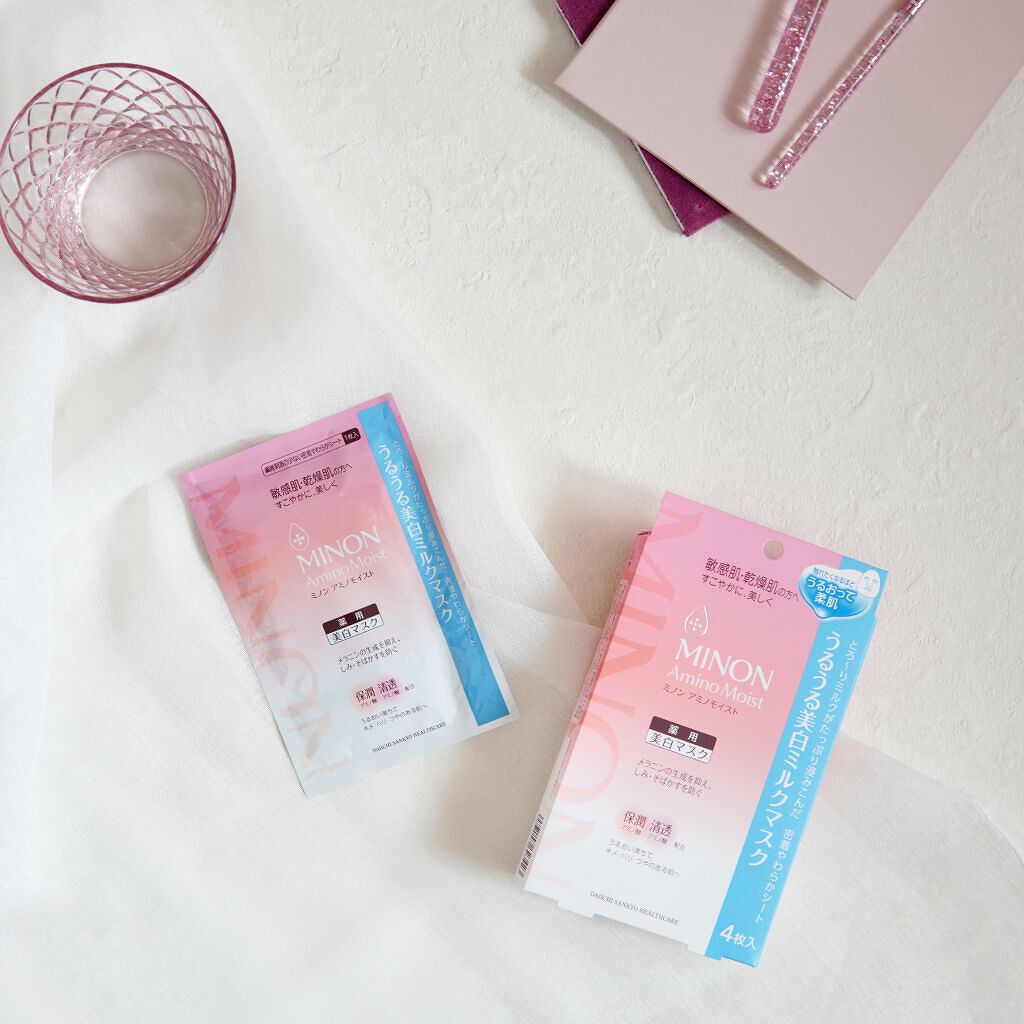 ミノン アミノモイスト うるうる美白ミルクマスク/ミノン/シートマスク・パックを使ったクチコミ(1枚目)
