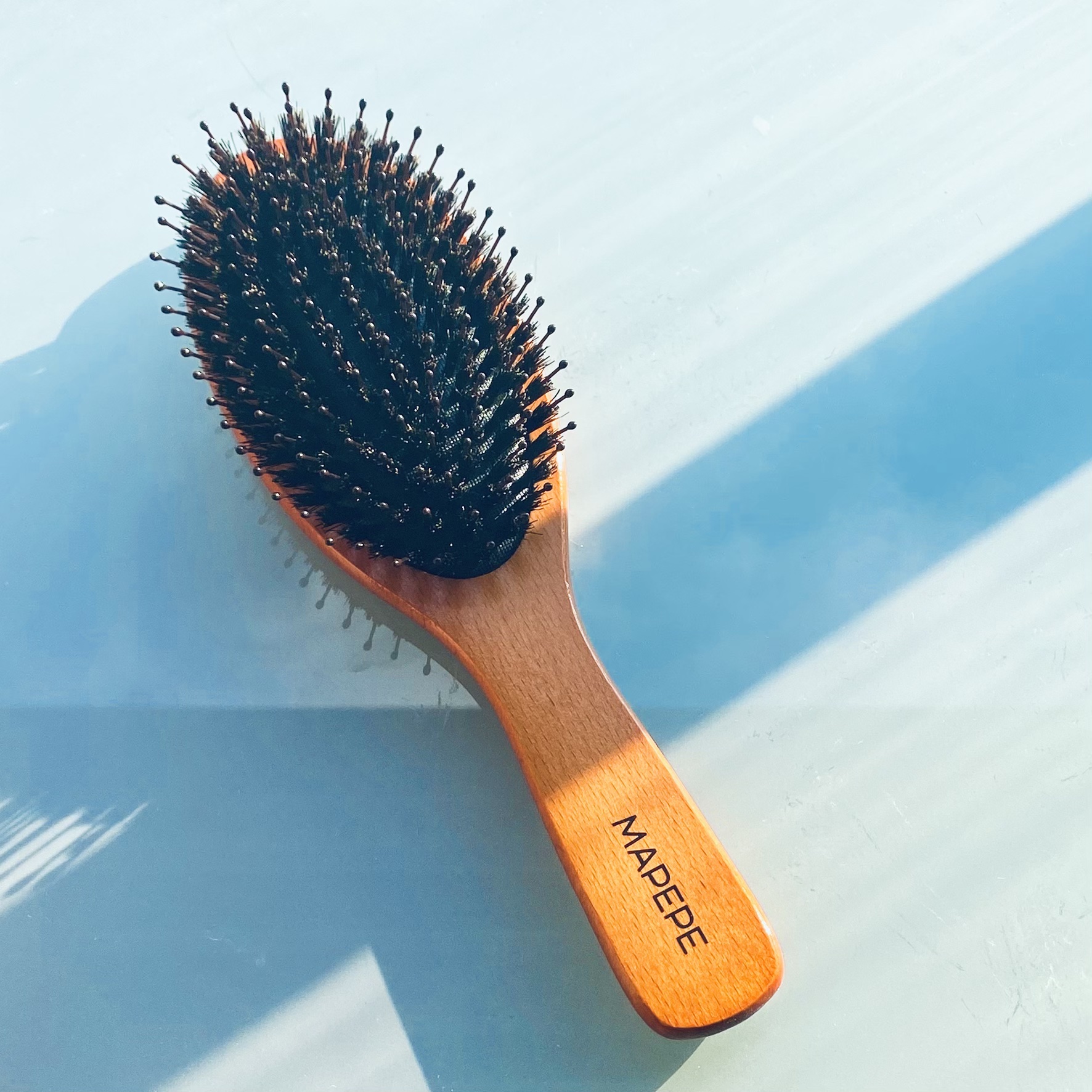 つやつや天然毛のミックスブラシ/マペペ/ヘアブラシを使ったクチコミ（2枚目）