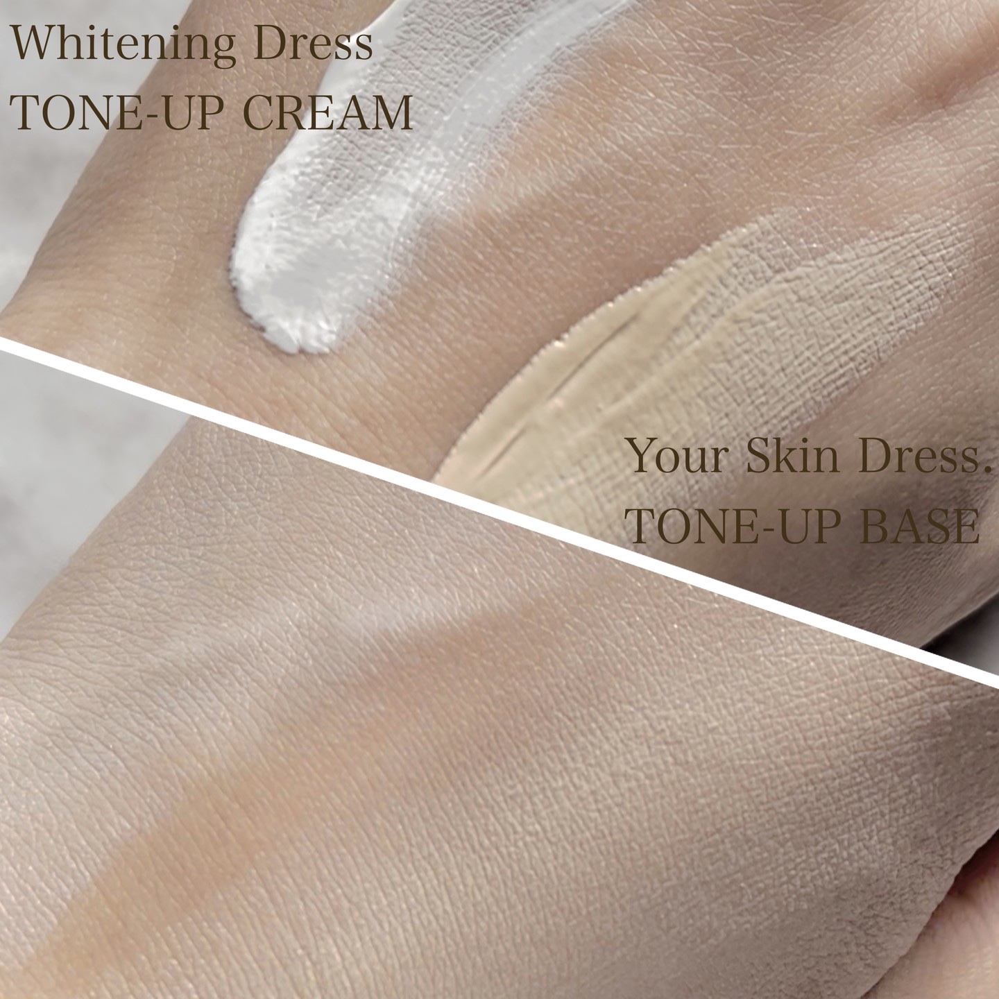 ホワイトニングドレストーンアップクリーム/COSNORI/化粧下地を使ったクチコミ（3枚目）