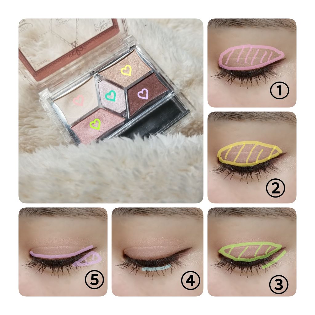 【旧品】パーフェクトスタイリストアイズ/キャンメイク/アイシャドウパレットを使ったクチコミ（2枚目）