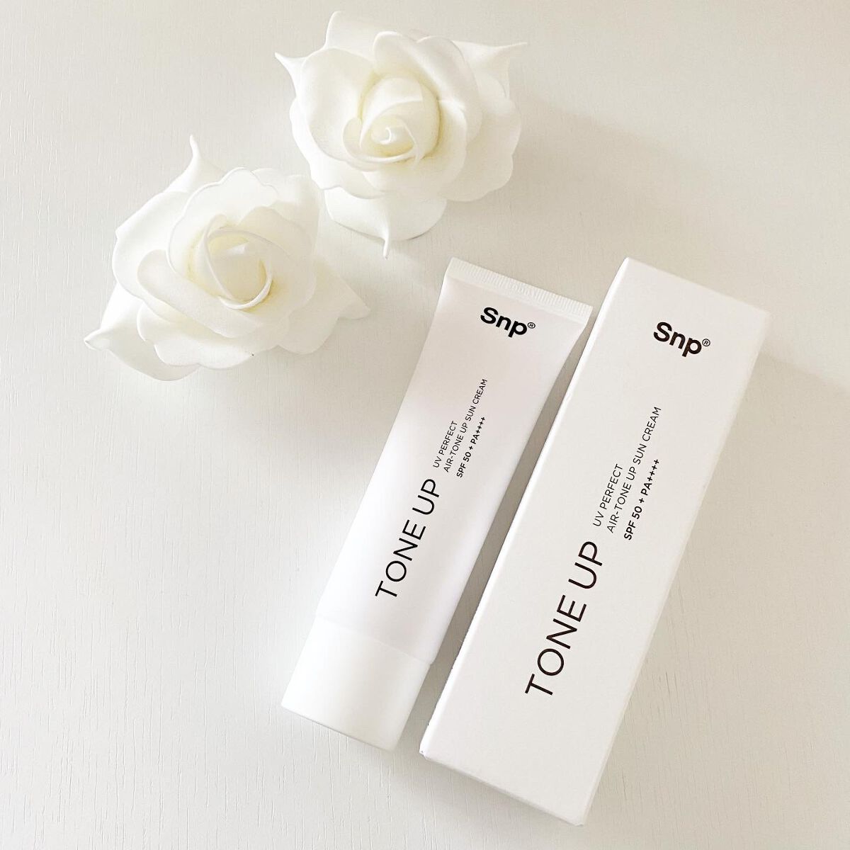 UVパーフェクトエアトーンアップサンクリーム/SNP/日焼け止めクリームを使ったクチコミ（1枚目）