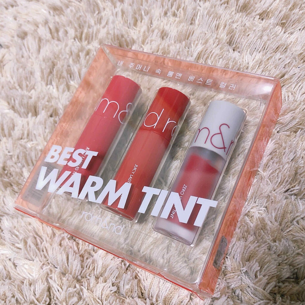 ジューシーラスティングティント/rom&nd/リップティントを使ったクチコミ(1枚目)