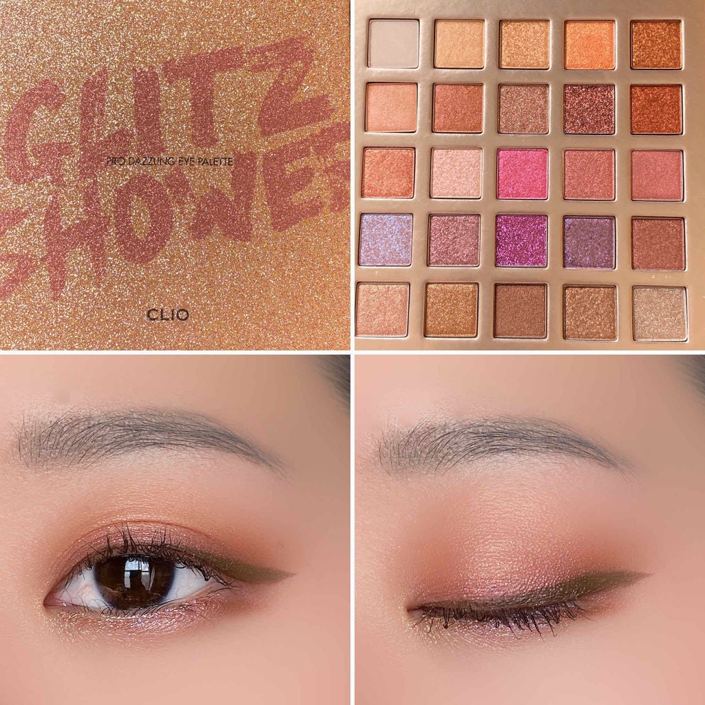 プロ ダズリング アイパレット グリッツ シャワー/CLIO/アイシャドウパレットを使ったクチコミ(1枚目)