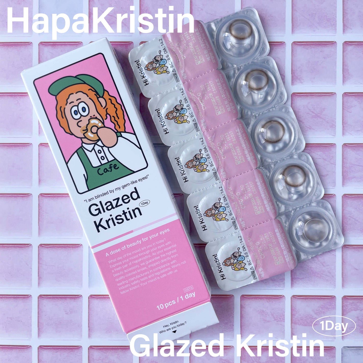 Glazed Krirtin/Hapa kristin/カラーコンタクトレンズを使ったクチコミ(5枚目)