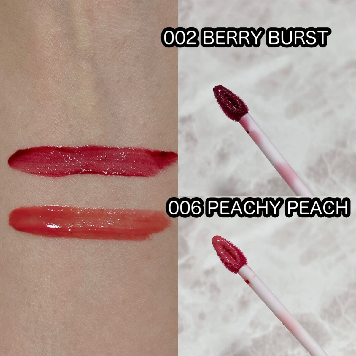 ジェリー ティント リップカラー 002 ベリーバースト/REVLON/リップティントを使ったクチコミ（2枚目）