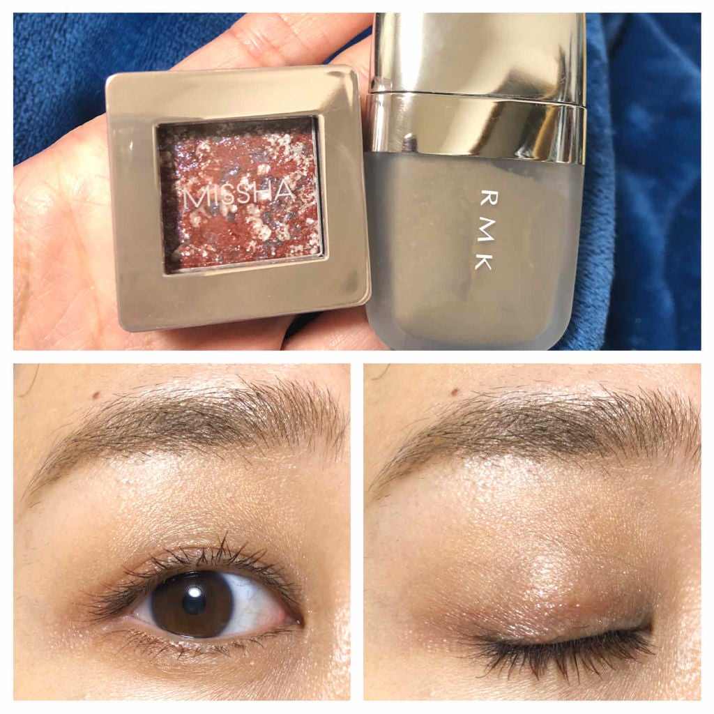 グリッタープリズム シャドウ/MISSHA/グリッターを使ったクチコミ(2枚目)