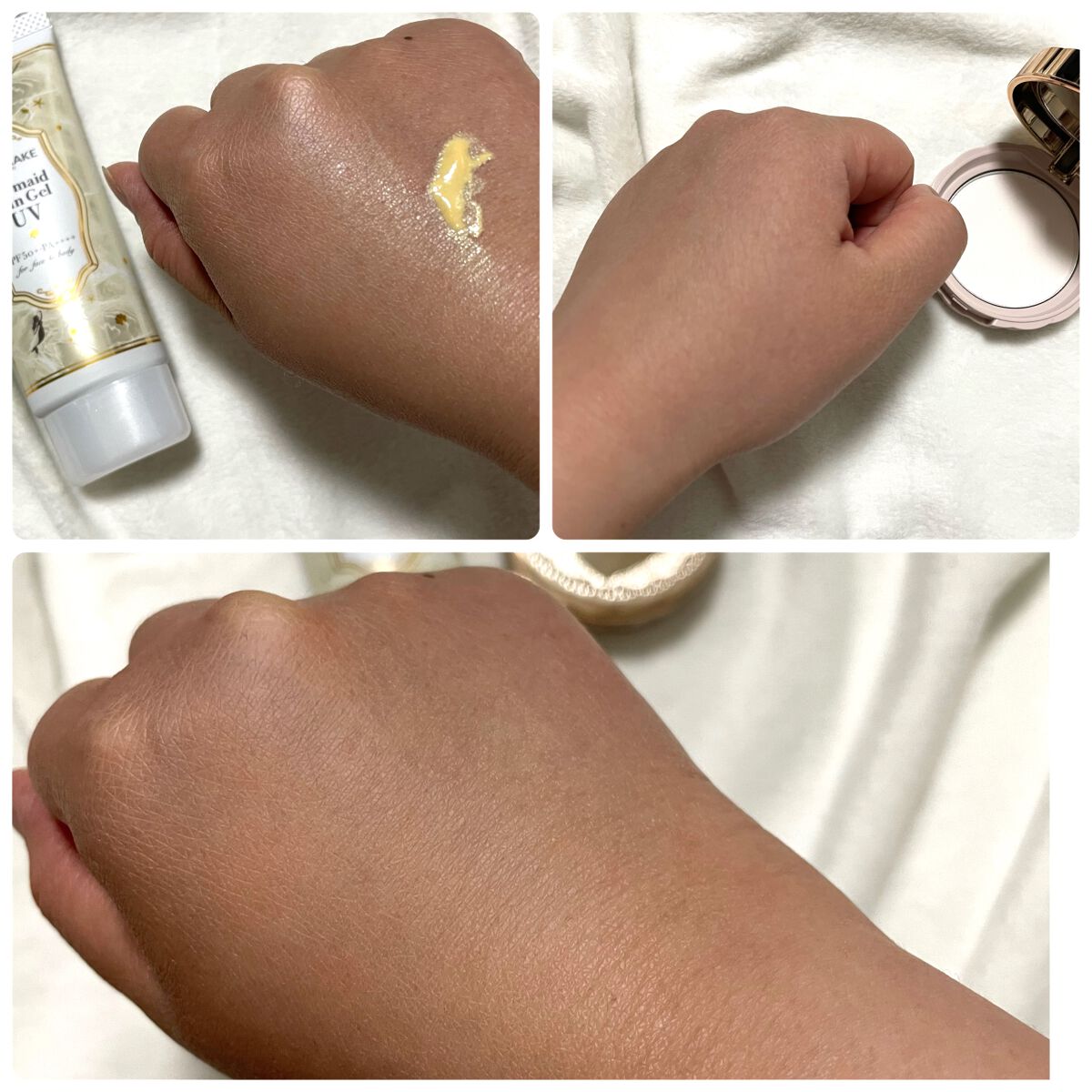 マーメイドスキンジェルUV/キャンメイク/日焼け止めジェルを使ったクチコミ（3枚目）