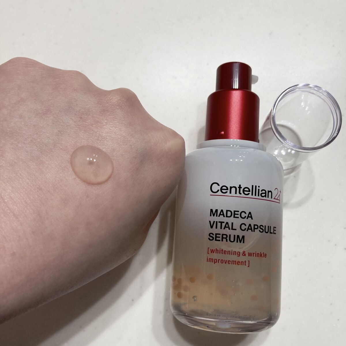 マデカバイタルカプセルセラム/センテリアン24/美容液を使ったクチコミ（2枚目）