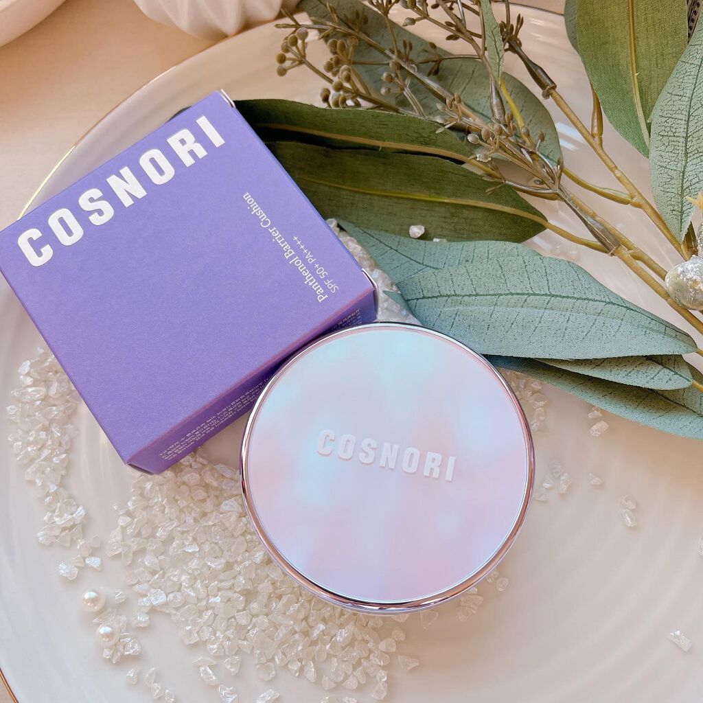 パンテノールバリアクッション/COSNORI/クッションファンデーションを使ったクチコミ(6枚目)