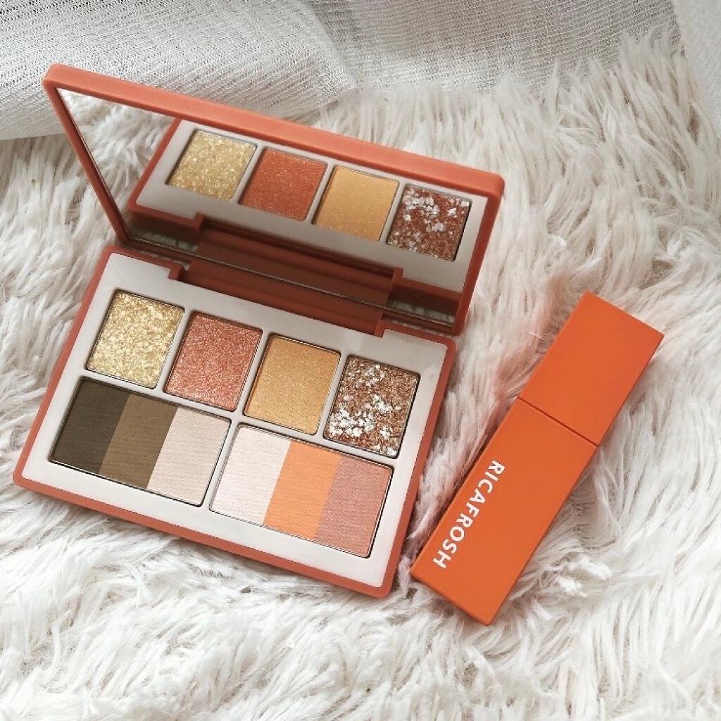 くじらちゃん on LIPS 「リカフロッシュのオレンジが最強🍊🍊アイシャドウ→ラグトーマス...」(1枚目)