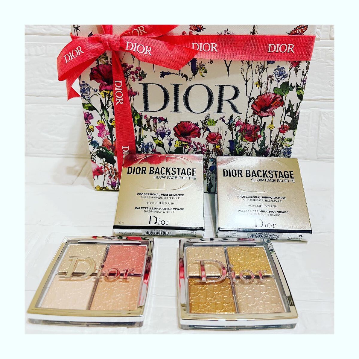 【旧】ディオール バックステージ フェイス グロウ パレット/Dior/ハイライトを使ったクチコミ（3枚目）