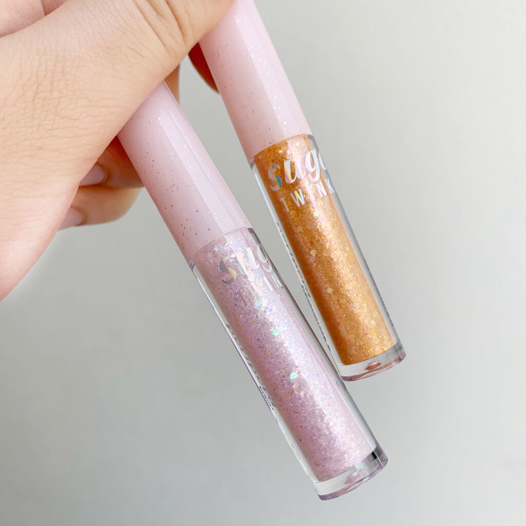 シュガー トゥインクル リキッド グリッター/PERIPERA/グリッターを使ったクチコミ（2枚目）