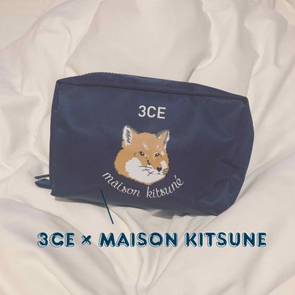 MAISON KITSUNE POUCH/3CE/化粧ポーチを使ったクチコミ(1枚目)
