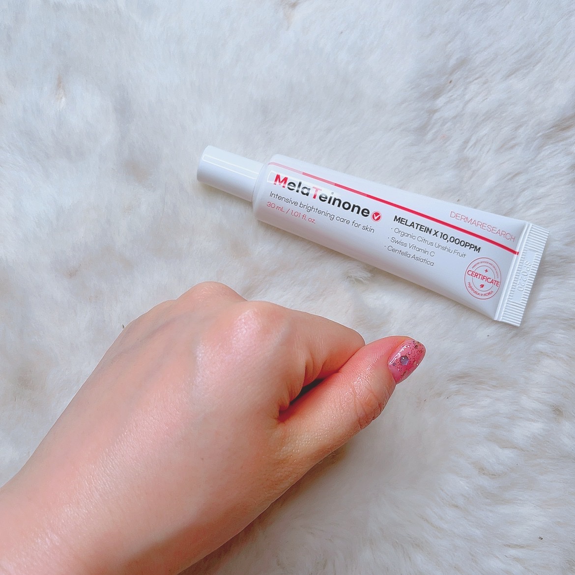 メラティノンクリーム/DERMA RESEARCH/フェイスクリームを使ったクチコミ（3枚目）