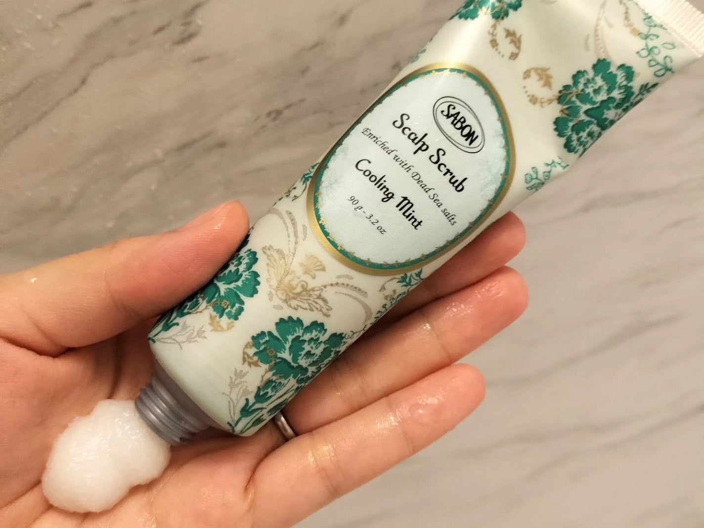 ヘッドスクラブ リフレッシング(ミント)/SABON/ヘッドスクラブを使ったクチコミ(2枚目)