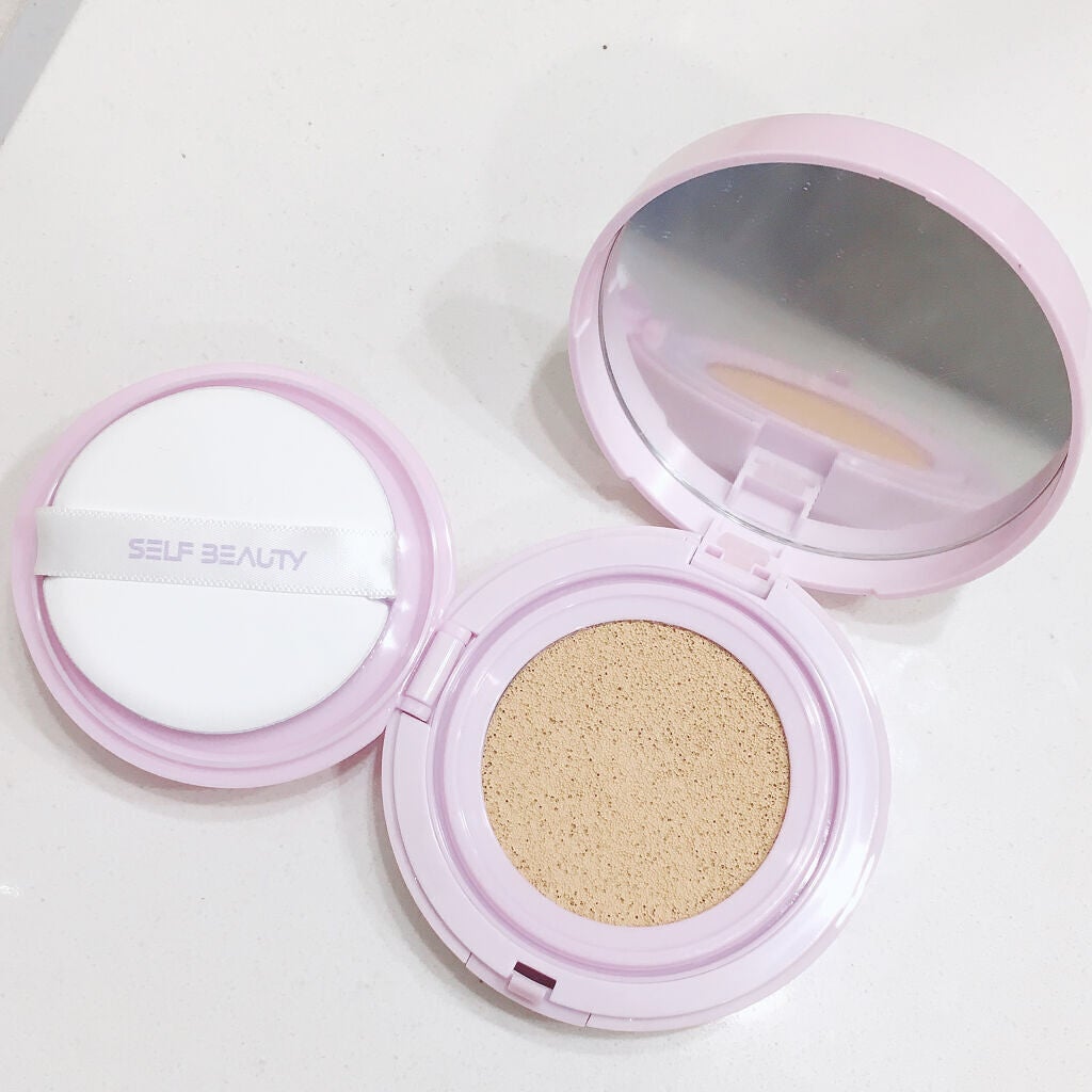 ユニコーン オーロラ光彩クッション/SELF BEAUTY/クッションファンデーションを使ったクチコミ(4枚目)