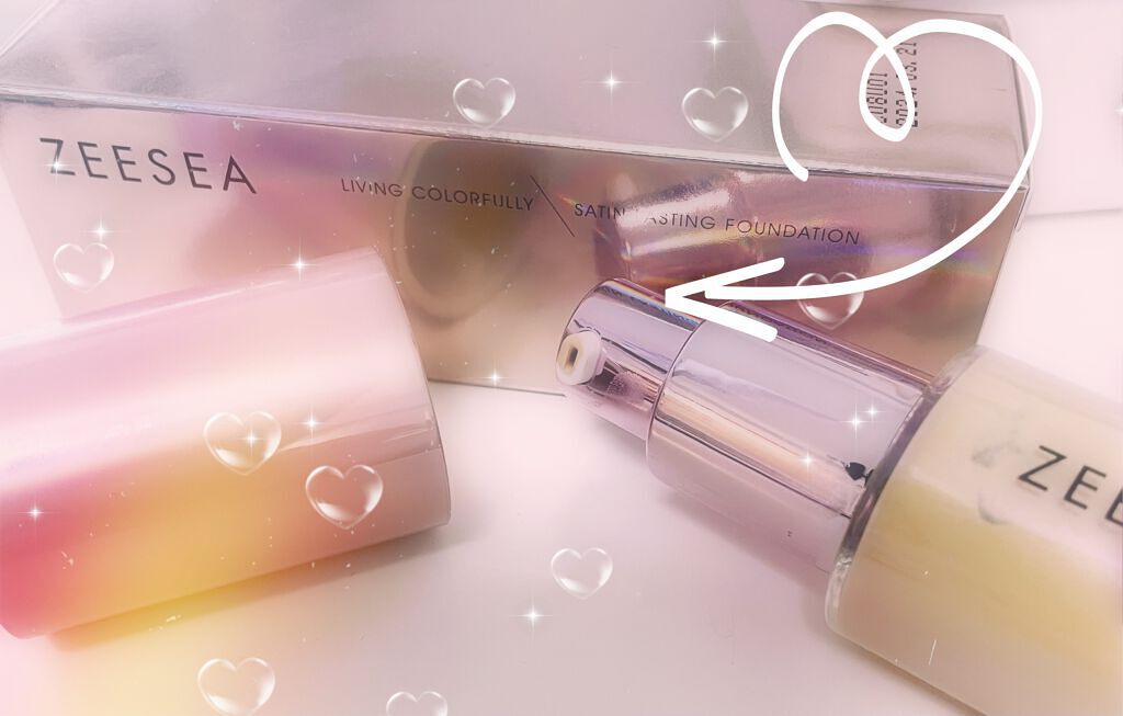 サテンラスティングファンデーション/ZEESEA/リキッドファンデーションを使ったクチコミ(2枚目)