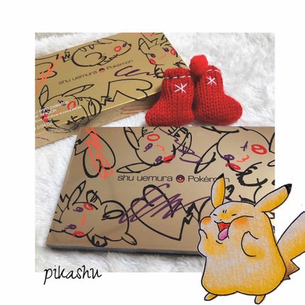 ピカシュウ アイ パレット‐サンダーショック/shu uemura/アイシャドウパレットを使ったクチコミ(4枚目)